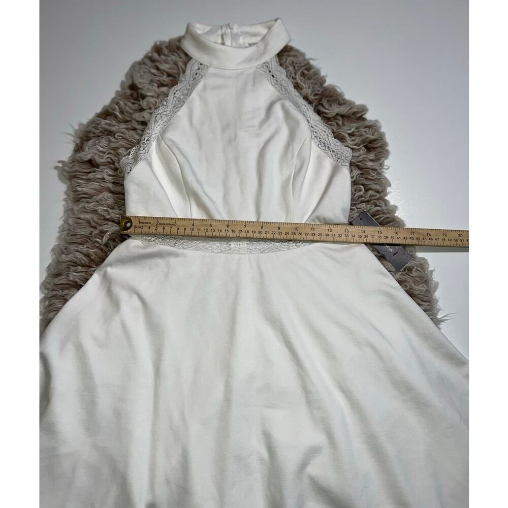 Lulus women’s New white halter reach out my hand skater dress - Picture 9 of 15